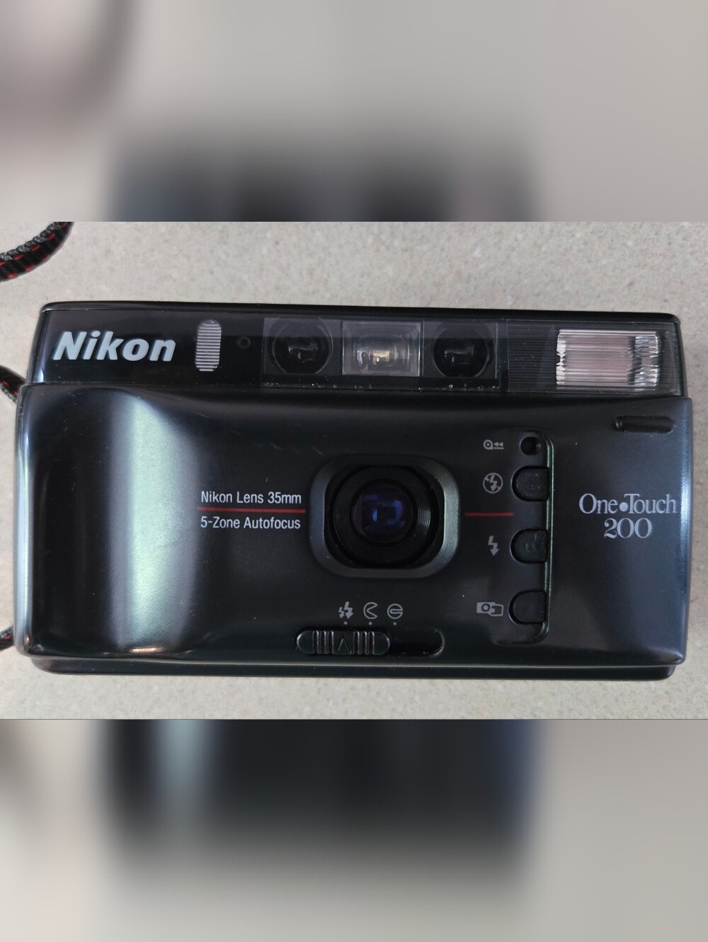 VINTAGE Nikon One Touch 200 35mm Film Camera + Case, Tested